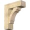 Ekena Millwork Merced Block Rough Sawn Bracket w/ Offset Brace, Douglas Fir, 8"W x 24"D x 28"H BKT0806X24X28MRC05RDF - alternate 1